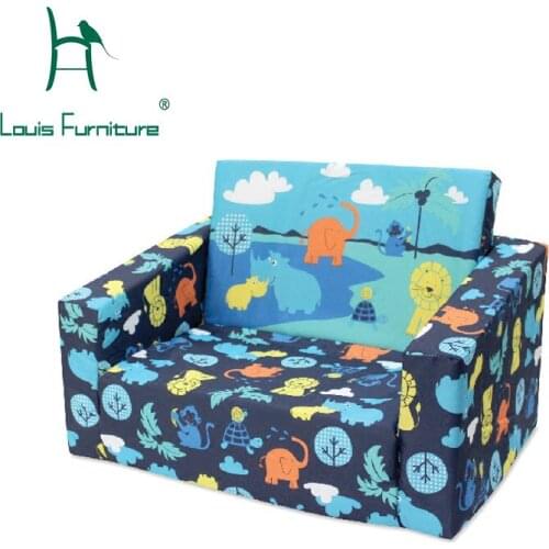 Louis Fashion Childrens Sofa Baby Little Bed Cartoon Cloth Art Lovely Washable