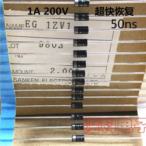 Original new 100% EG1ZV1 EG1Z DO-41 1A 200V 50ns G1Z98 (Inductor)