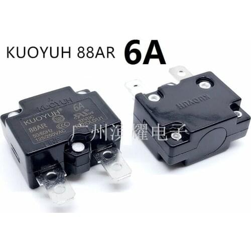 4Pcs Taiwan KUOYUH 88AR-6A Overcurrent Protector Overload Switch Automatic Reset