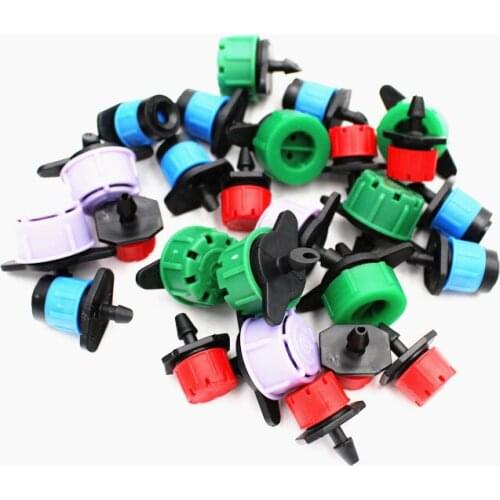 10PCS Plastic Adjustable Drippers Garden Watering Emitters 8-Holes Drip Irrigation Microspayer Fittings