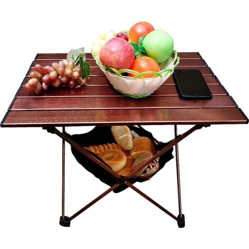 Portable Folding Table Outdoor Camping Home Barbecue Picnic Ultra Light Aluminum Alloy Travel Lightweight Folding Table
