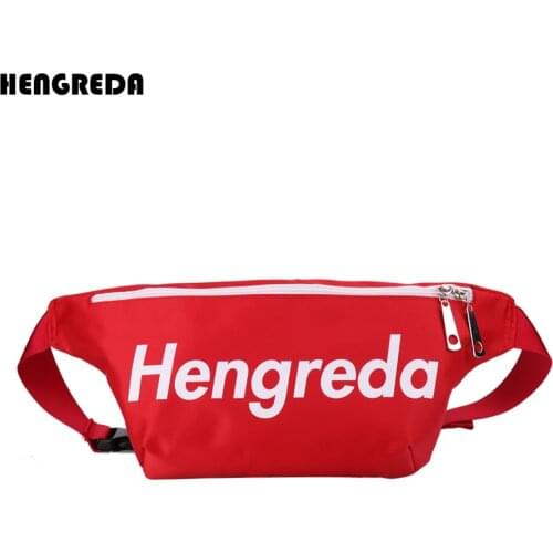 Hengreda Red Fanny Pack Waist Bag, 2019 Large Christmas Gift Oxford Bum Hip Bag, for Women Men Festival Beach Travel, Belt 155cm