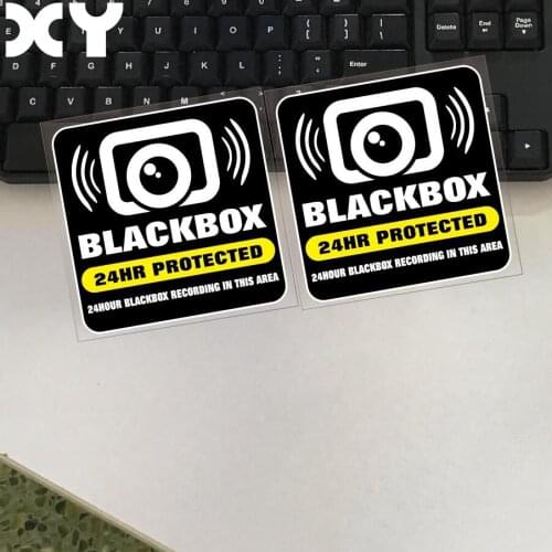 XY Motor Truck Car Monitoring Warning Stickers 10cmx10cm