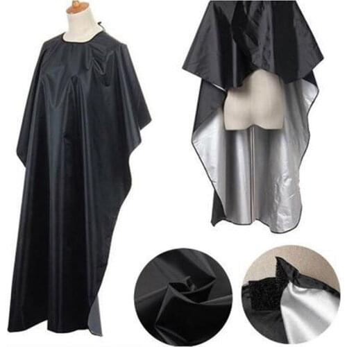 Zwart Kappers Cape Professionele Haar-Cut Salon Kapper Doek Wrap Bescherm Gown Schort Waterdichte Snijden Gown Haar Doek Wrap