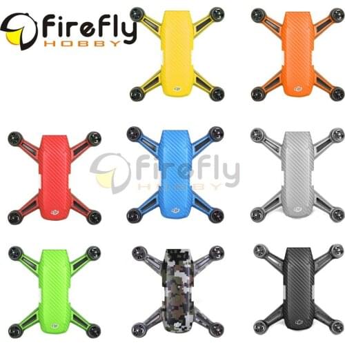 Drone Body & Battery Stickers Waterproof PVC Carbon Graphic Decals Skin for SPARK