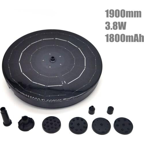 LED Solar Water Fountain Pool Pond Waterfall Fountain Garden Decoration Outdoor Bird Bath Solar Powered Fountain Floating Water