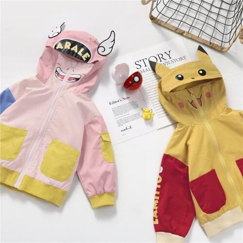 Tonytaobaby Autumn New Boys and Girls Childrens Clothing Cartoon Hooded Coat Baby Girl Coat Boys Jacket