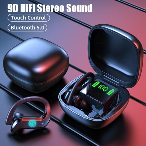 TWS Bluetooth 5.0 Earphones Wireless Bluetooth Headphone Noise Cancelling 9D HiFi Stereo Sport Headset Handsfree With Microphone