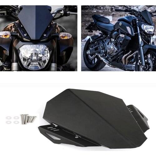 1 PCS Motorcycle Windshield for YAMAHA MT-07 FZ-07 2018 2019 2020 Motorcycle Deflector CNC Windshield Windscreen Cover