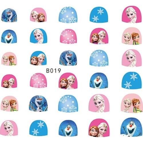 1 pc Girls Nail Stickers Frozen Princess Elsa Anna Makeup Nail Stickers Disney Snow White Sophia Mickey Minnie Kids Cartoon Toy