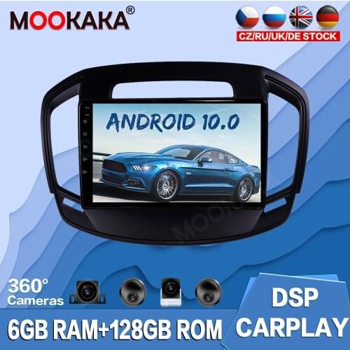 For Opel Insignia 2014-2017 Android 10.0 128G Car Multimedia Player Radio GPS Navigation Auto Stereo Recorder Head Unit Audio