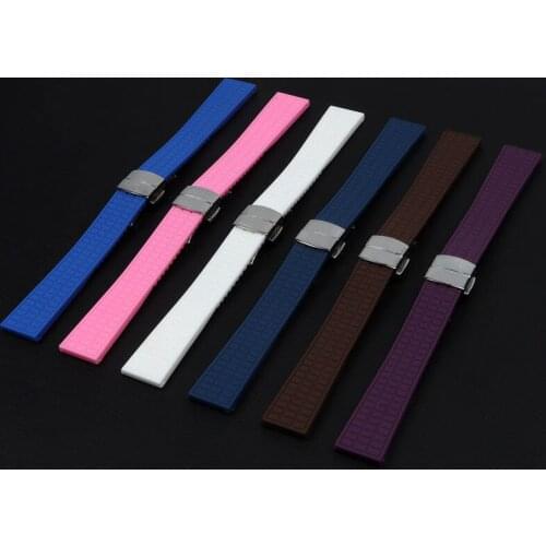 Brand quality 19mm watchband Rubber silicone Watch band for Patek strap for Philippe belt Ladies Aquanaut 5067A 491PTK