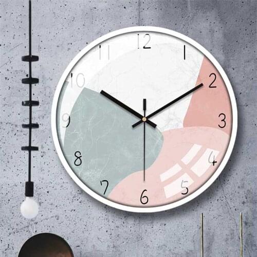 Simple Silent Wall Clock Modern Creative Quartz Nordic Design Bedroom Clock Mechanism Luxury Zegar Scienny Home Decor BW50WC