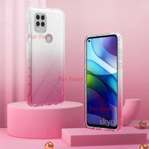 Three in one high transparency case For Motorola Moto G Stylus 2021 One 5G Ace PET front film gradient cover For Moto Stylus Ace