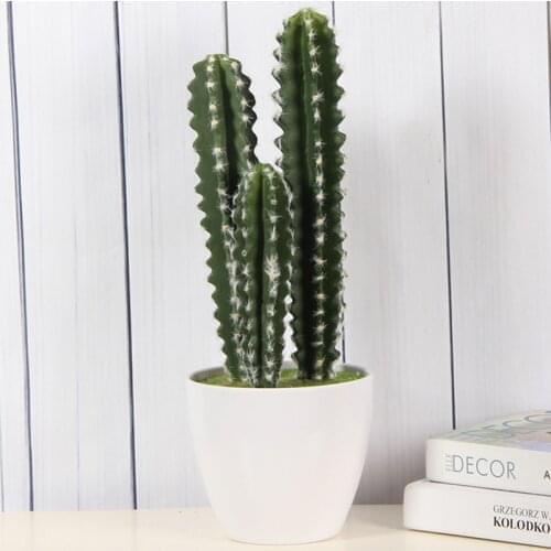 DIY Desert Plants Real Touch Large Artificial Cactus Plastic Foam Succulent Plant flores For Home Office Table Flower Decoration