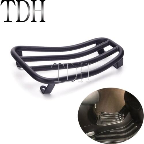 For Vespa Sprint 150 125 Black Steel Footrest Foot Pedal Rear Luggage Rack Bracket Holder Primavera 150 125 2017 2018 2019