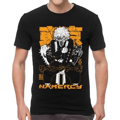 Tokyo Revengers T-shirt Men Streetwear T Shirts Short Sleeve Anime Manga Manjiro Sano Mikey Tshirts 100% Cotton Tees Top Clothes