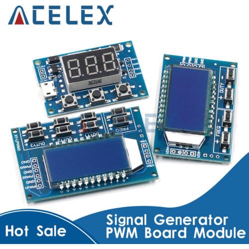 Signal Generator PWM Pulse Frequency Duty Cycle Adjustable Module LCD Display 1Hz-150Khz 3.3V-30V PWM Board Module