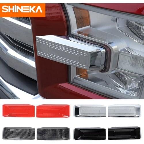 SHINEKA Chromium Styling For Ford F150 Raptor Car Front Face Fog Light Lamp Decoration Cover Accessories For Ford F150 2015