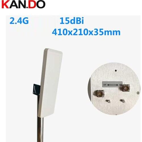 ISM 2.4G dual polariztion 15dbi N-K 2.4GHz wifi antenna 2.4G panel antenna wireless image transmission antenna 2400-2500mhz