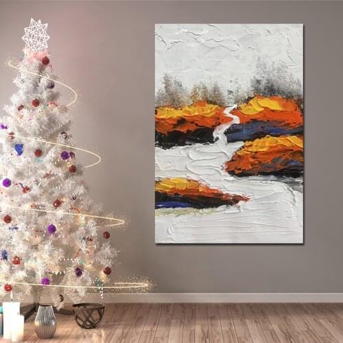 Beautiful Landscape Oil Painting New Arrival Design Oil Paintings Art Hand-painted Canvas Art Wall Home Decoration No Framed
