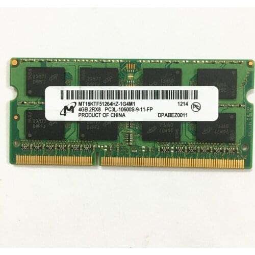 Micron DDR3 4GB 1333MHz RAMs 4GB 2RX8 PC3L-10600S-9-11-FP DDR3 1333 4GB Laptop memory