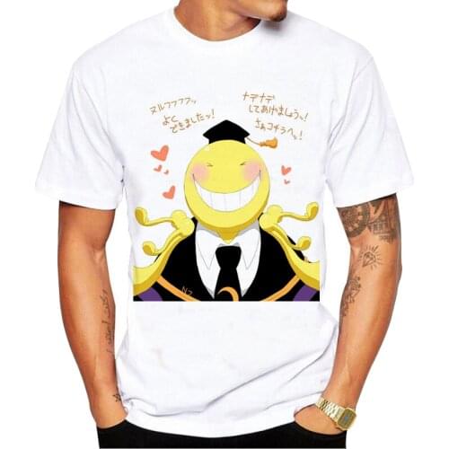 Men T-Shirts Koro Sensei Assassination Classroom t shirt Anime casual Mens mdoel Shirt