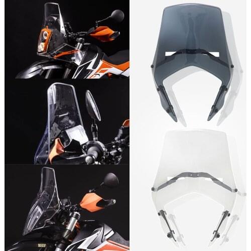 Motorcycle New Rally Windshield Wind Deflector WindScreen Visor Viser Compatible FOR 390 ADV Adventure Rally 2017-2021