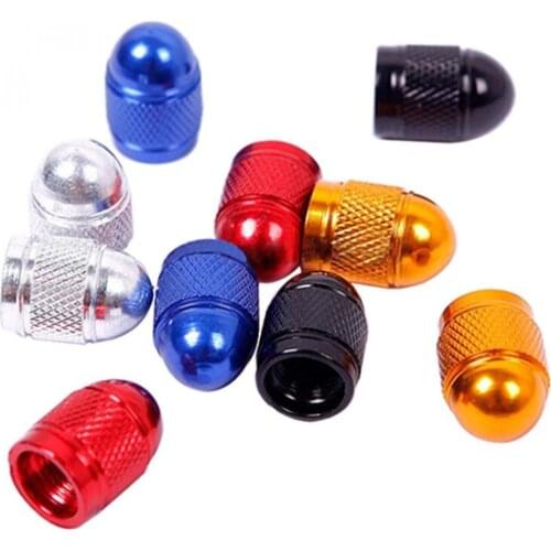 4Pcs Dust-proof Valve Caps for Car Bike Cycle Truck Aluminum Tyre Air Port Cover Car Accessories Exterior