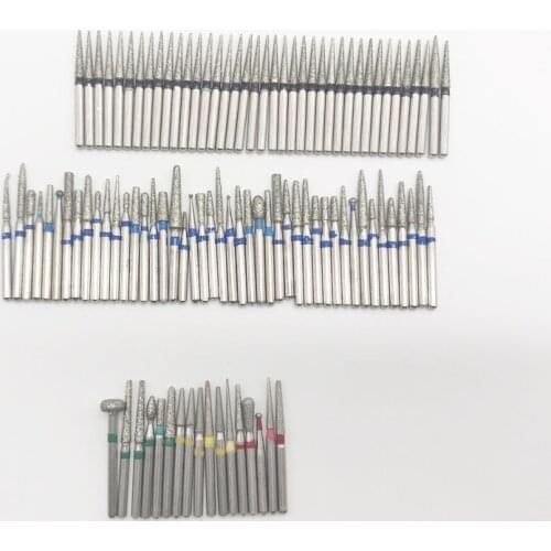 Dentist Clinic Product FG 1.6mm Diamond Burs For High Speed Handpiece 100pcs