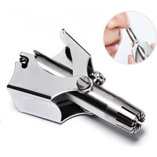 Nose Hair Trimmer Ear Portable Vibrissa Razor Manual Stainless steel Shaver Face Care For Man Washable With Box
