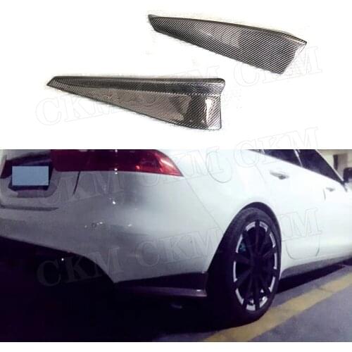 Carbon Fiber / FRP Rear Lip Splitters Flaps Cupwings For Jaguar XE Sedan 4-Door 2015 2016 2017 Car Bumper Guard Car Styling