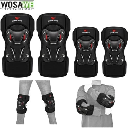 Adults Outdoor Sports Protective Gears Knee & Elbow Pads Set Riding Ski Knee Guards Roller Skate Skateboard Scooter Protection