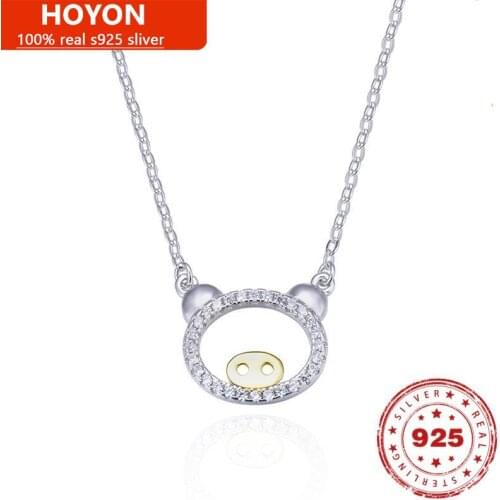 S925 Sterling Silver Sweet Natal Year Pendant Necklace For Women Piggy Necklace Ladies Clavicle Chain Birthday Fine Jewelry Gift
