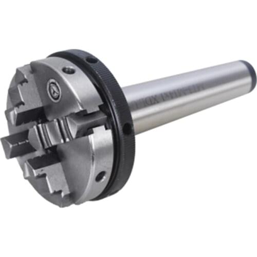 4 Jaw Lathe Chuck MT3 shank 50mm 63mm Manual Chuck Self-centering Lathe Parts DIY Metal Lathe Accessories for CNC Machine