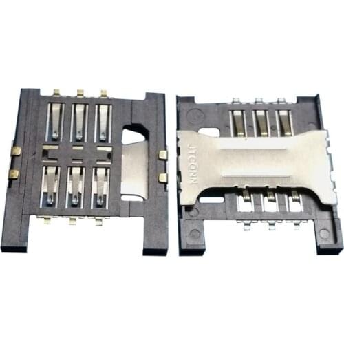 5Pcs Sim Card Reader Slot Tray Holder Connector Socket For Lenovo A568T A698T A788T K860I K860 A3000 A5000 A2107 A2207 A658T