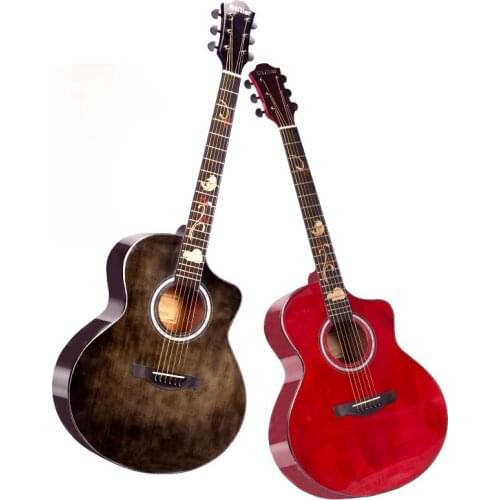 Accoustic Guitar Wood Professional Performance Bass Fingerboard Black Guitar Rosewood Guitarra Acustica Playing Tools EH50G