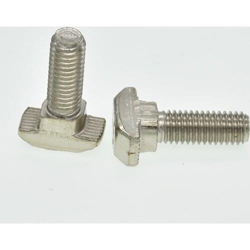 10/5/2pcs M5 M6 M8 T Hammer Head T Bolt Aluminum Connector T head bolts Screws for 20/30/40/45 Aluminum Profiles