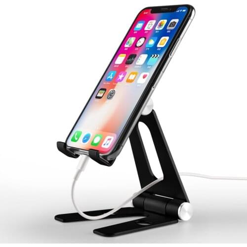 Tablet Accessories Aluminium Phone E-reader Stable Anti-Slip Fold-able Mobile Smartphone Holder Metal Tablets Stand for iPad