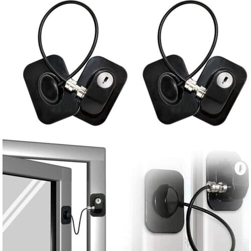 Door Window Lock Child Safety Door Security Lock Fridge Lock, , Refrigerator Lock with Keys, Refrigerator Locks for Children