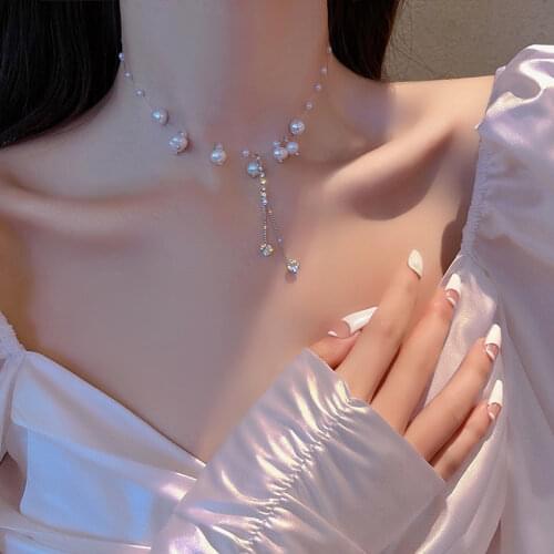 FOUCAULANE Pearl Necklaces For Women