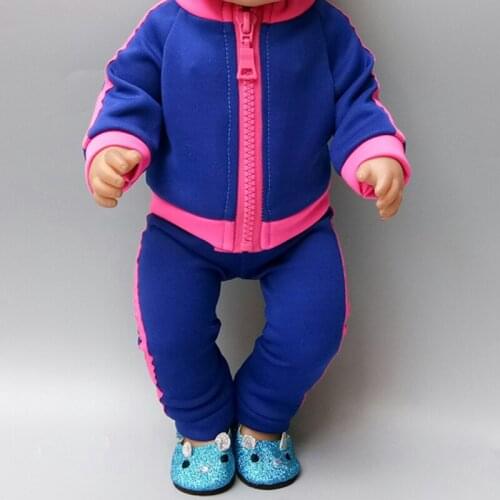 Baby new born Doll coat 18 Inch Doll clothes sport jacket baby girl Gift play toys dress up