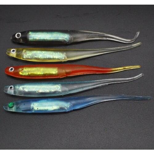 POETRYYI 1Pcs/lot Soft Lure 10cm 2.2g Fishing Shad Fishing Worm Swimbaits Jig Head Soft Lure Fly Fishing Bait Fishing Lures