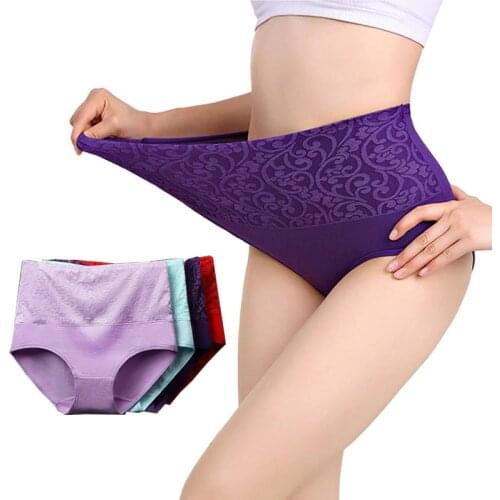 3pcs/Lot Underwear Women Panties Cotton Comfortable Breathable Abdomen brifes Ladies Brifes High Waist