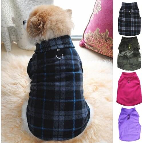 Autumn Winter Pet Dog Clothes Soft Warm Coat with Cute Dog Printing Puppy Dress French Bulldog Pullover Dog Clothing