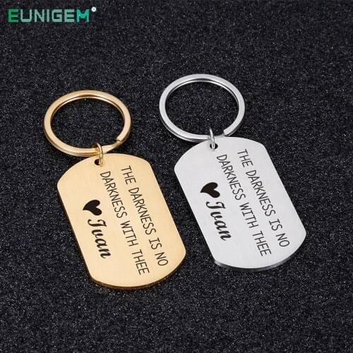 Couple Personalized Keychain Costomized Products Costom Keychains Name Engraved Key Chain Valentines Day Gift for Boyfriend
