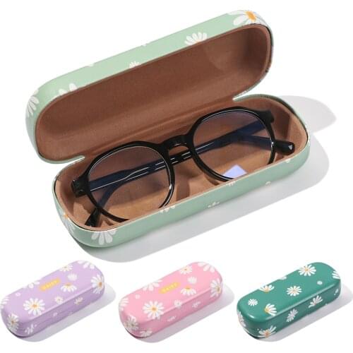 Portable Reading Glasses Sunglasses Case Daisy Glasses Box Waterproof Large Capacity Women Men Fashion Eyewear Protector