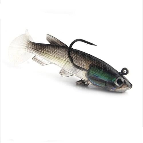 Fishing Lures Soft Lure Wobblers 9Cm 14G Silicone Bait Shad Worms Bass Pike Minnow Swimbait Rubber Fish Lure High Quality