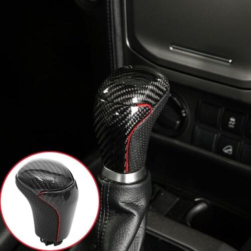 For Toyota Land Cruiser Prado FJ150 2018-2019 Carbon fiber Gear Shift Knob Stick Head Car Styling Accessories
