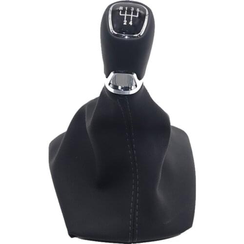 Car Gear Shift Knob Lever Stick Handle Gaiter Leather Boot Cover Case For Skoda Octavia A5 A6 2004-2012